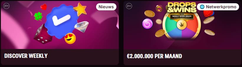 Extra stortingsbonus voor actieve spelers